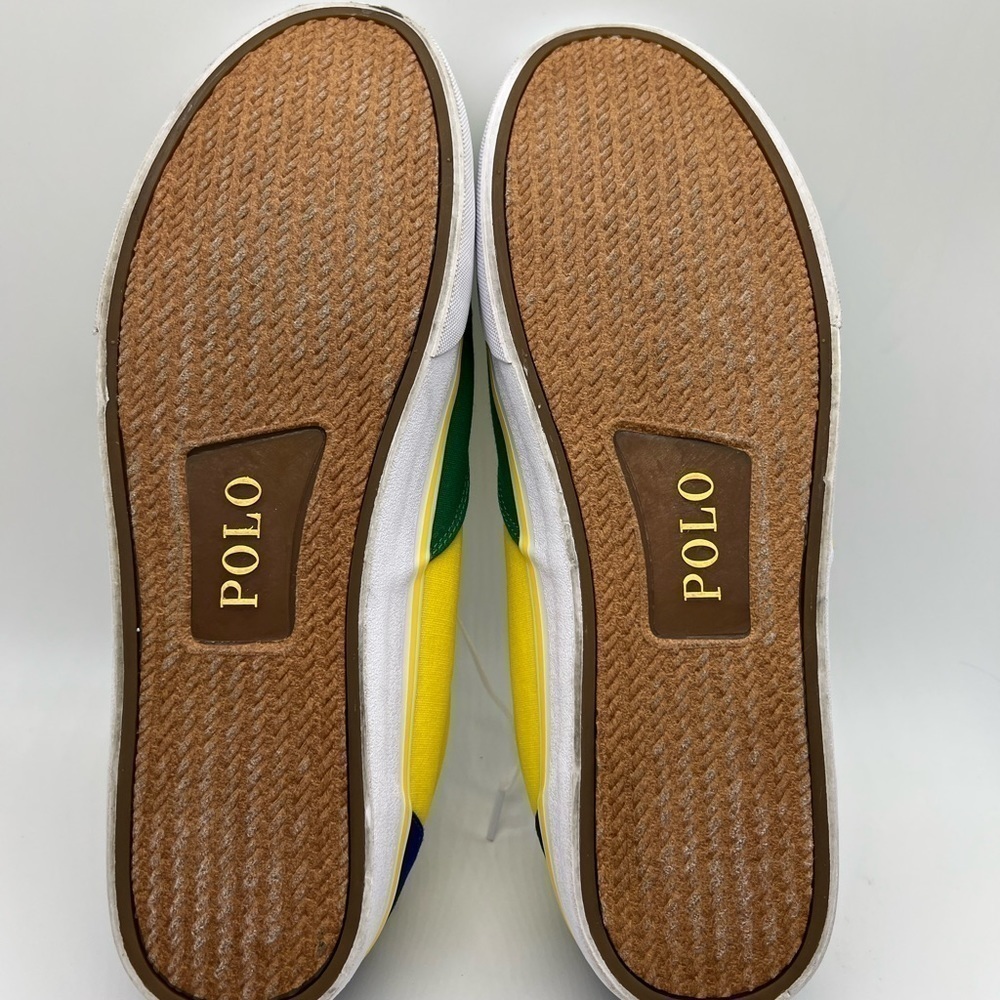 POLO RALPH LAUREN MENS THORTON COLOR BLOCK SNEAKERS SIZE 15D - Picture 8 of 9